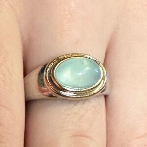 Two-toned Aqua Ring